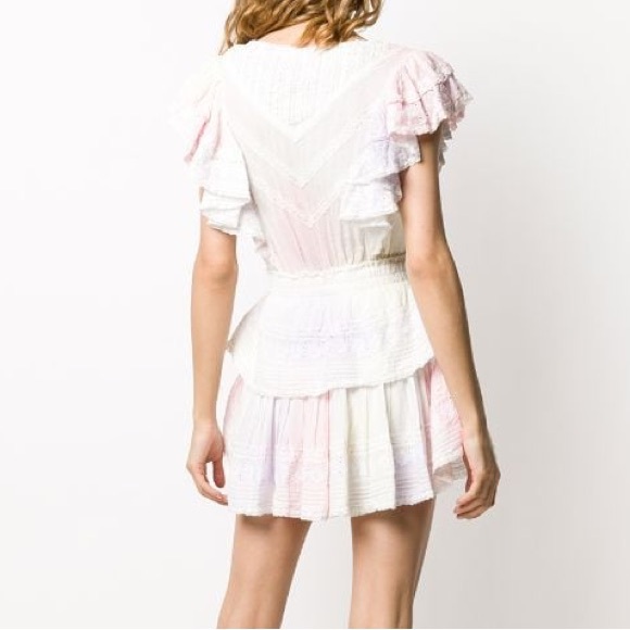 Loveshackfancy Gwen Dress Multi Tie Dye Size M - Picture 4 of 5